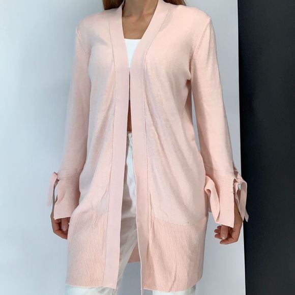 LOFT Sweaters - LOFT long cardigan sweater duster pink sz s